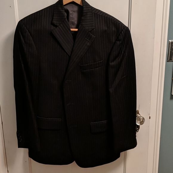 Oscar de la Renta 3-pc suit, wool+cashmere 42S W36 - Picture 5 of 9